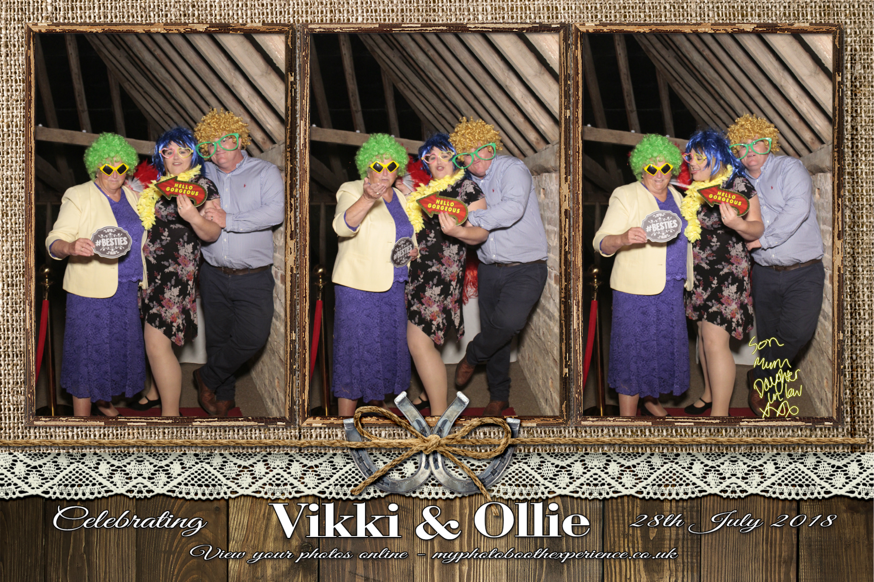 Vikki & Ollie's Wedding | View more photos from the event at gallery.myphotoboothexperience.co.uk/u/MyPhotoBoothExperienceLtd/Vikki-Ollies-Wedding